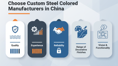 Top 5 Tips for Choosing China Custom Steel Colored Manufacturers?