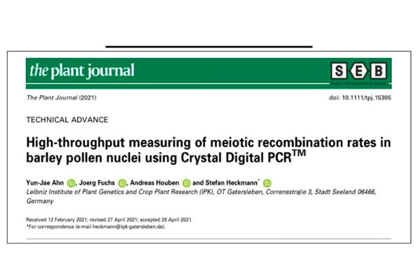naica® Droplet Chip Digital PCR System for High-throughput Determination of Meiotic Recombination Rate in Barley Pollen Nuclei